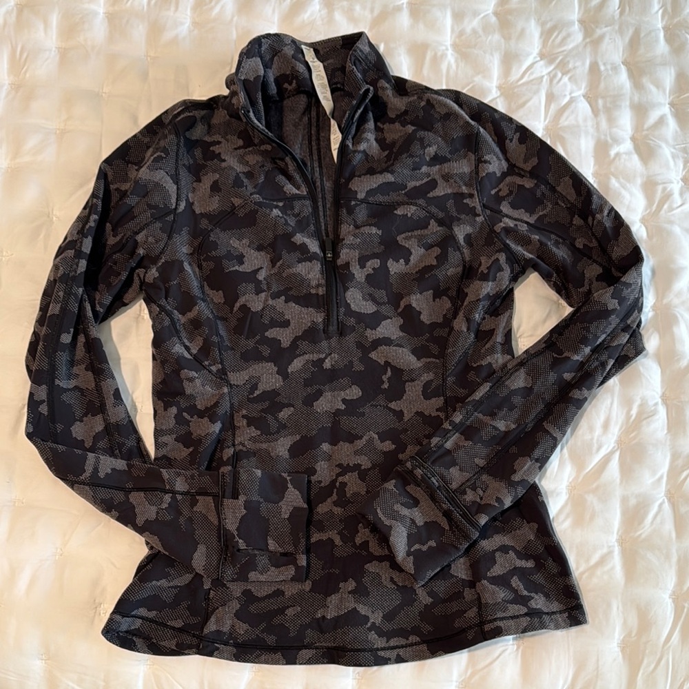 Lululemon Camouflage Quarter-Zip Pullover